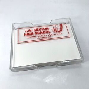 J.W.‎ Sexton High School 45th Class Reunion September 1992 Note Paper Holder